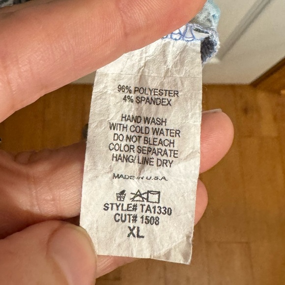 BOMBOM Women’s Leopard Pink/Blue/Gray Tank ~ Size XL - Picture 6 of 7